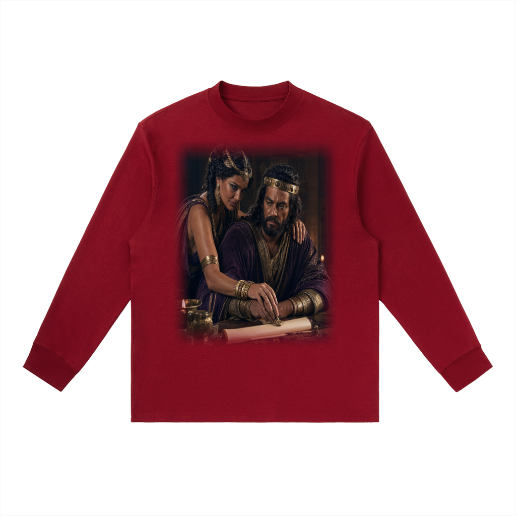 Jubilore "Jezebel" Essential Crewneck Long-Sleeve T-Shirt