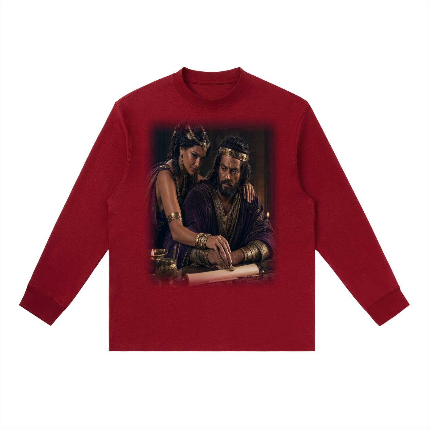 Jubilore "Jezebel" Essential Crewneck Long-Sleeve T-Shirt
