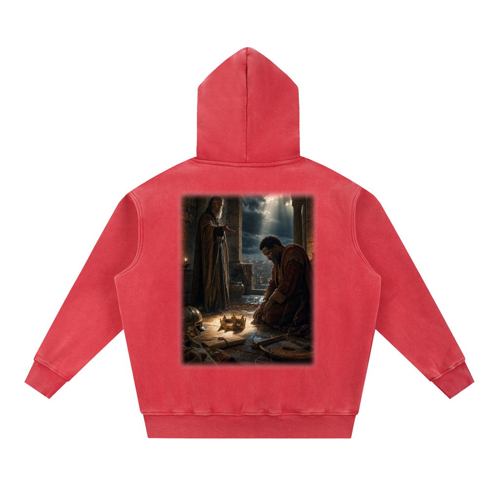 Jubilore "David" Snow Wash Fleece Oversize Hoodie
