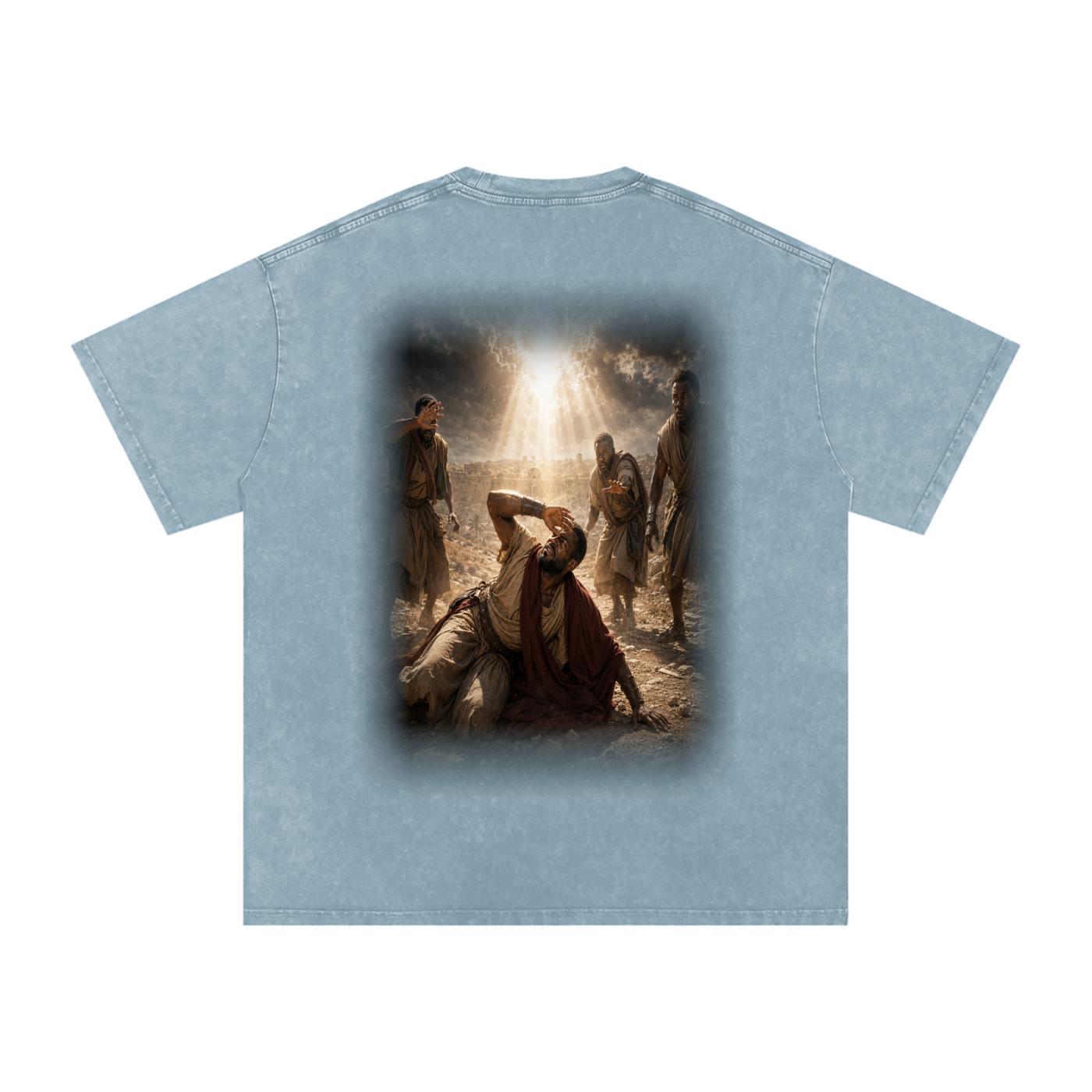 Jubilore “Paul” Snow Washed Oversized Cotton T-Shirt