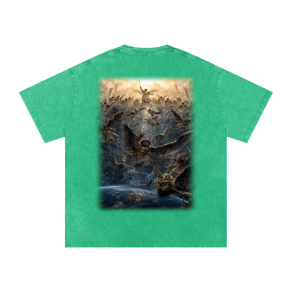 Jubilore "Three Wise Men" Snow Washed Oversized Cotton T-Shirt