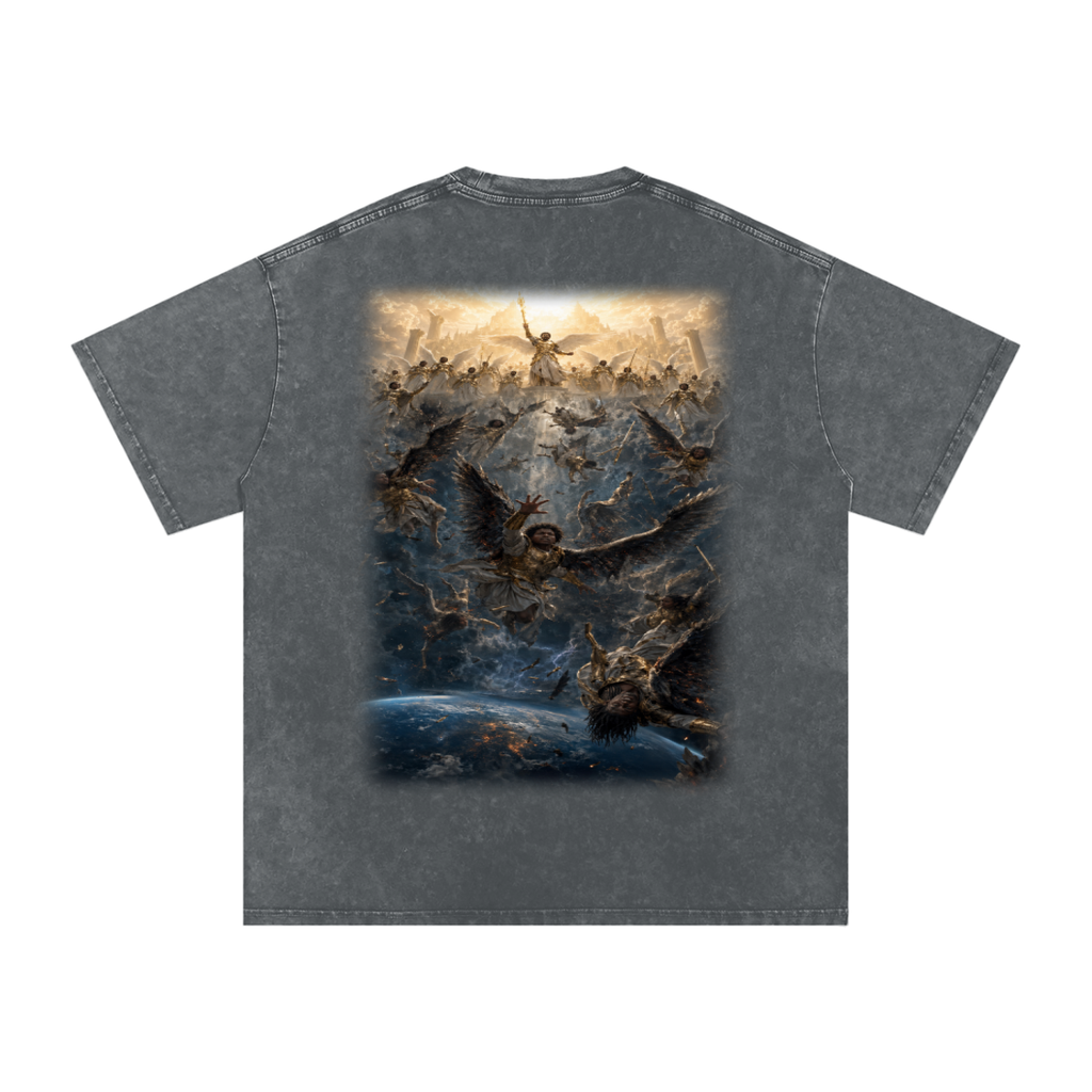 Jubilore "Three Wise Men" Snow Washed Oversized Cotton T-Shirt