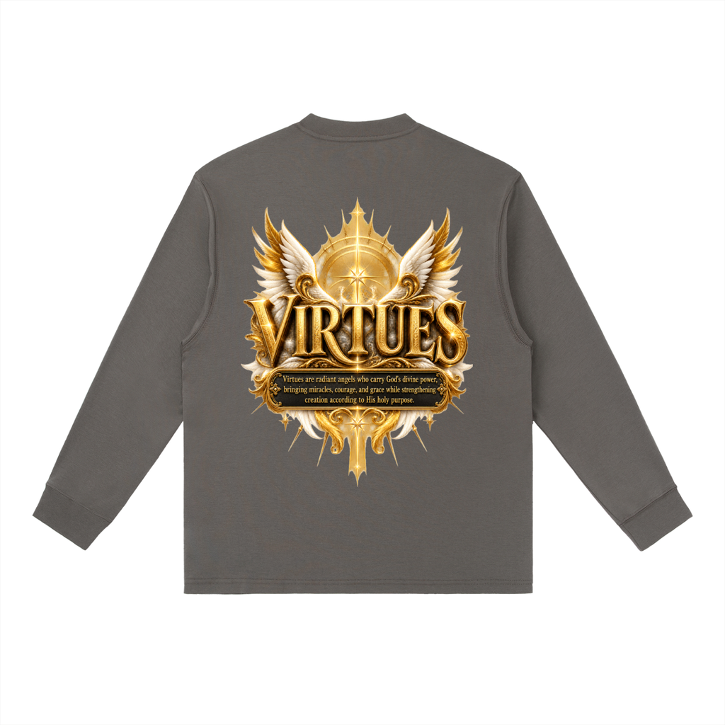 Jubilore "Virtues" Essential Crewneck Long-Sleeve T-Shirt