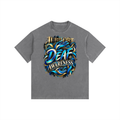 Jubilore "DA" Vintage Washed Oversized Cotton T-Shirt