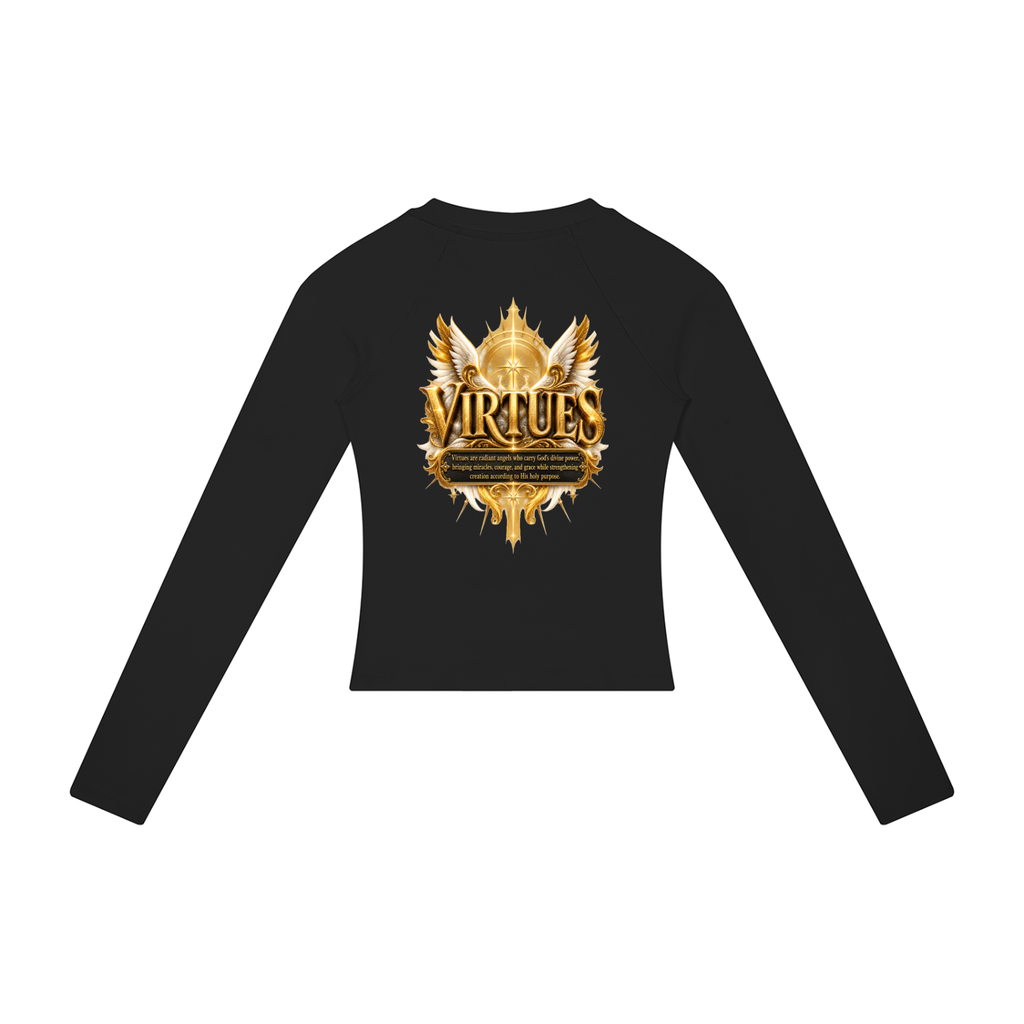 Jubiloré "Virtues" Women’s Slim Raglan Long Sleeve T-Shirt