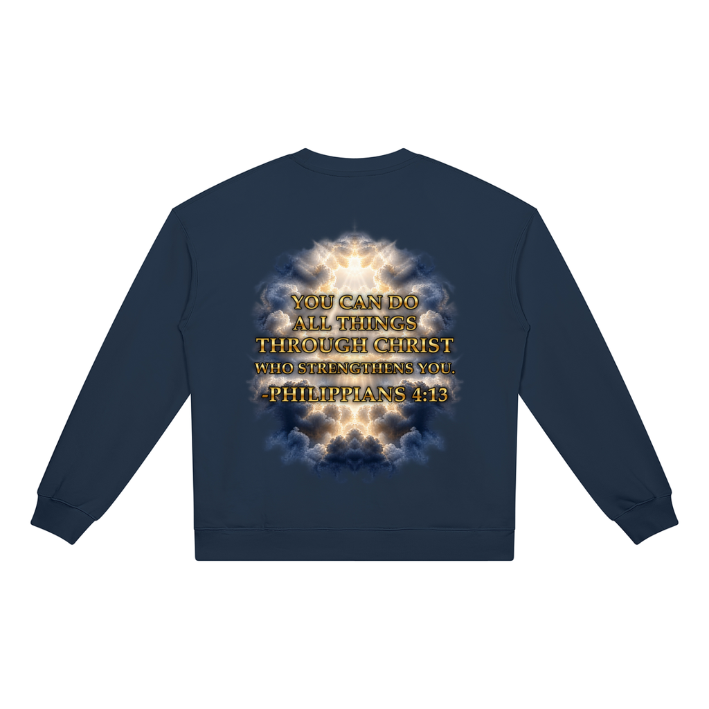 Jubilore "Christ Saves" Unisex Heavyweight Crewneck Sweatshirt