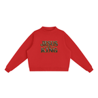Jubiloré "JIK" Essential Fleece Mock-Neck Crew Sweatshirt