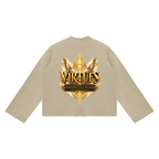 Jubilore "Virtues" Unisex Mock Neck Raw Edge Boxy Sweatshirt