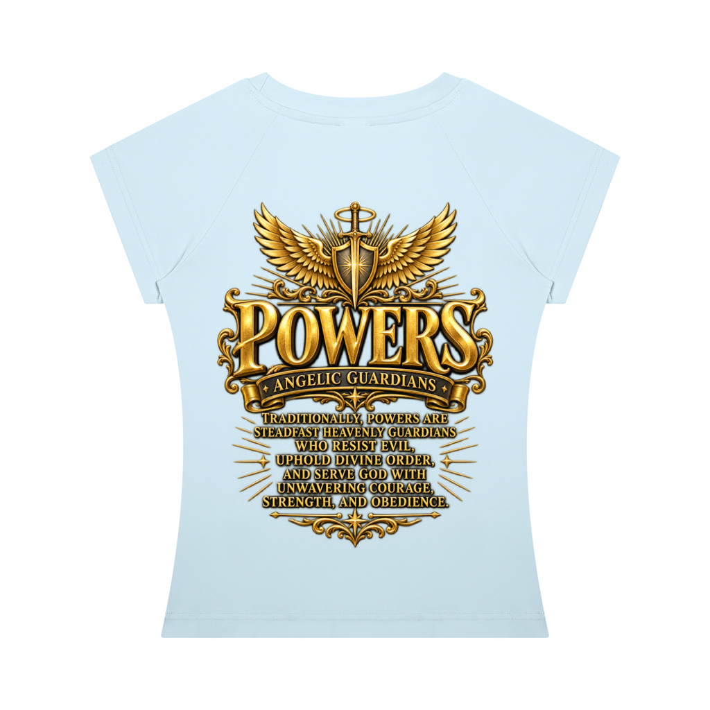 Jubiloré "Powers" Women’s Slim Raglan T-Shirt