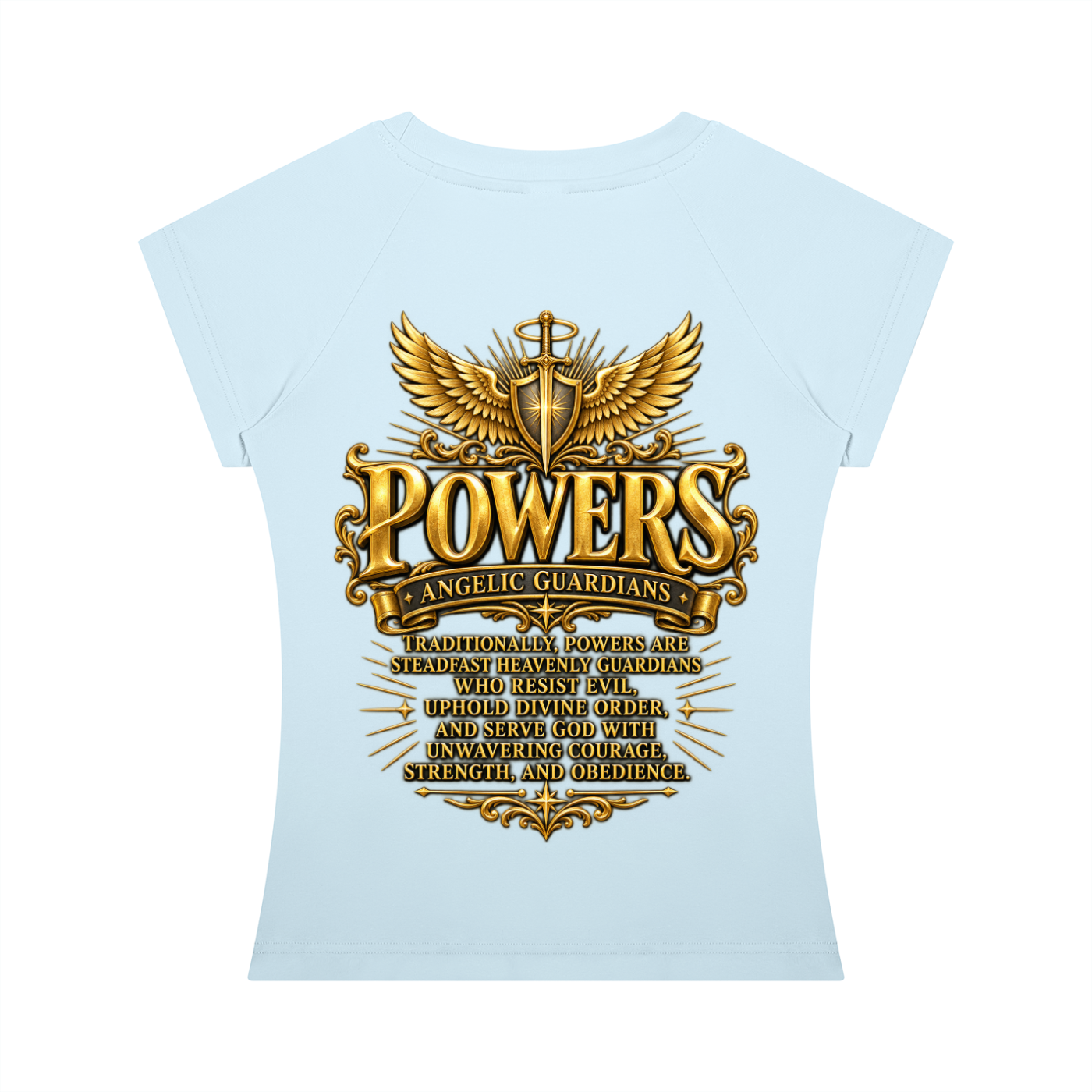 Jubiloré "Powers" Women’s Slim Raglan T-Shirt