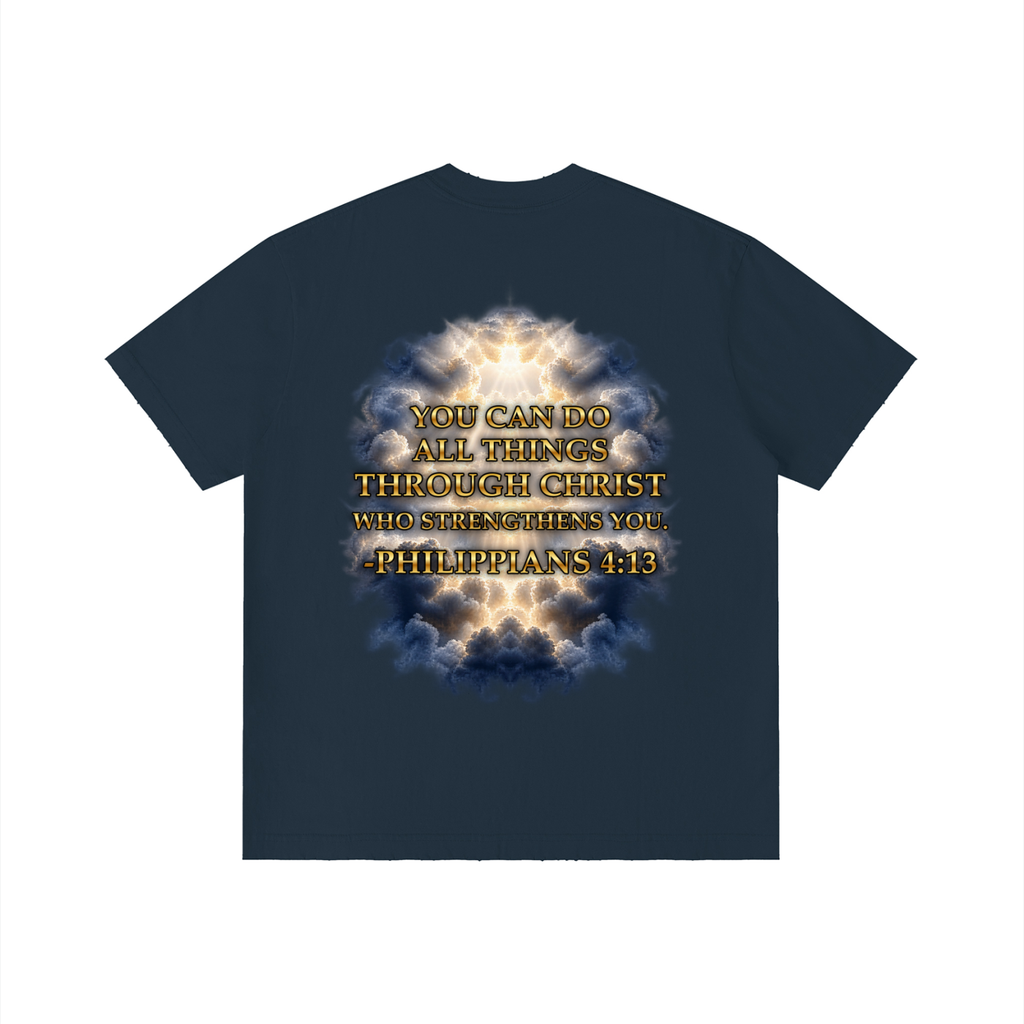 Jubilore "Christ Saves" Unisex Vintage Wash Distressed T-Shirt