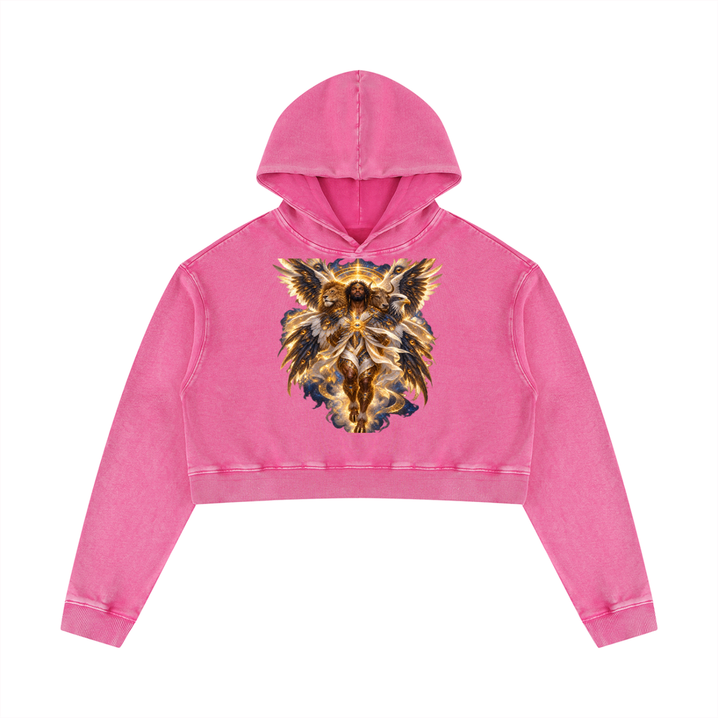 Jubiloré Cherubim Women’s Mineral Washed Crop Hoodie