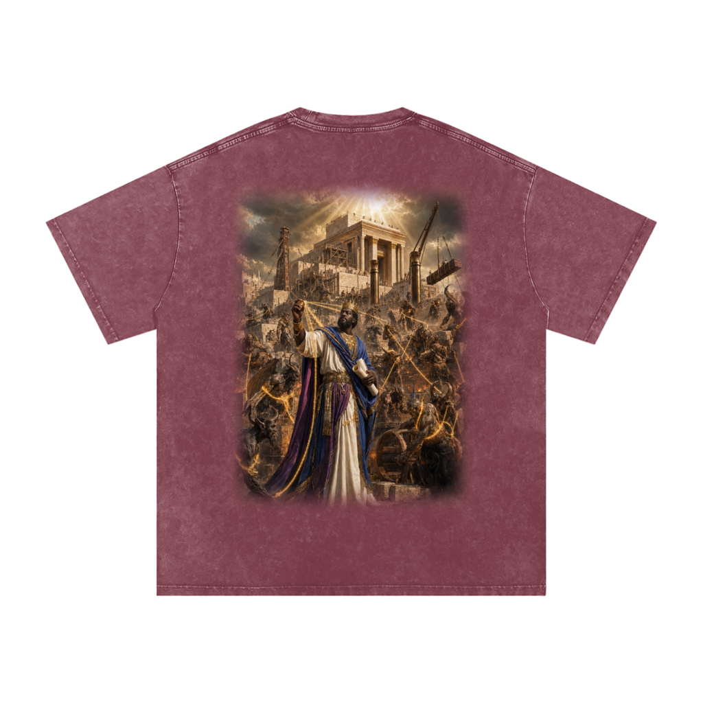 Jubilore “Solomon” Snow Washed Oversized Cotton T-Shirt
