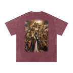 Jubilore “Solomon” Snow Washed Oversized Cotton T-Shirt