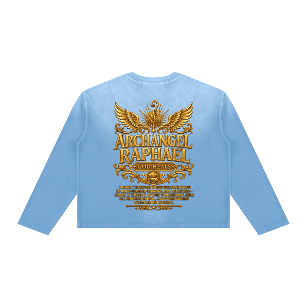 Jubilore "Raphael" Unisex Sunfade Boxy Long Sleeve T-Shirt