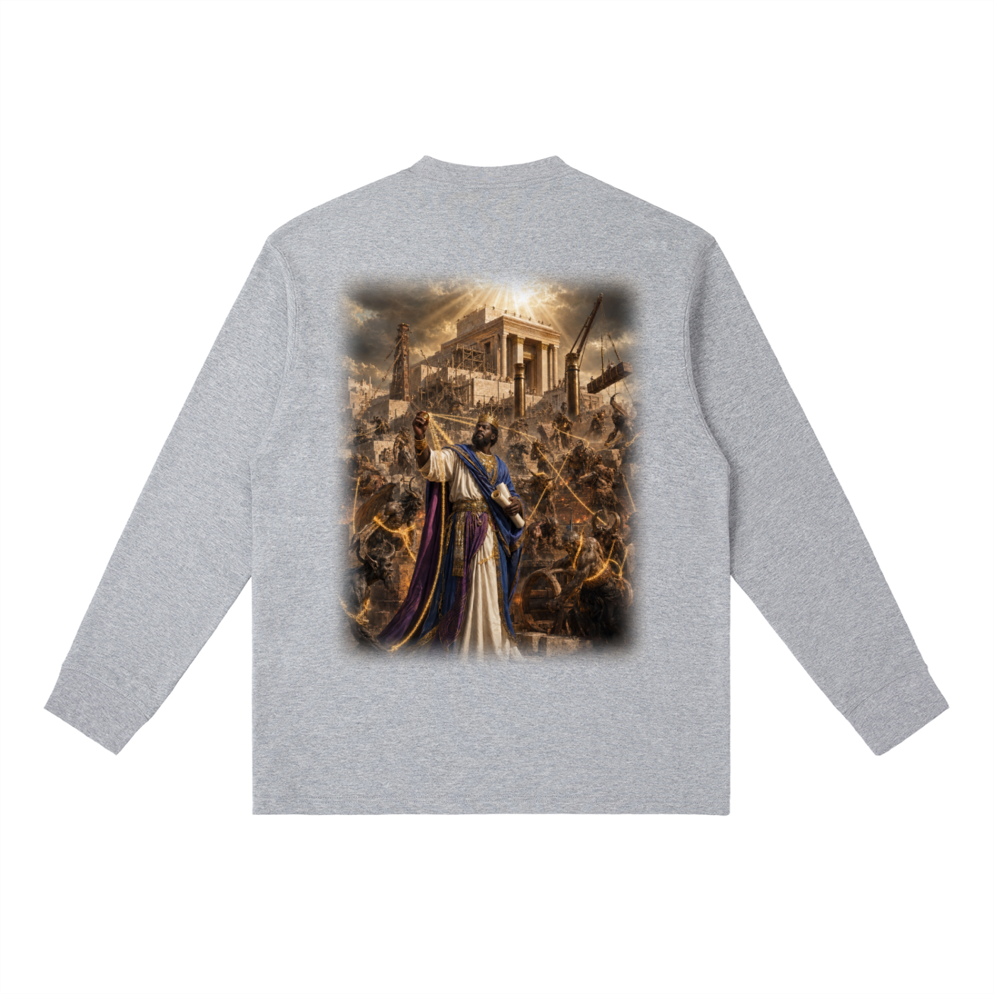 Jubilore "Solomon" Essential Crewneck Long-Sleeve T-Shirt