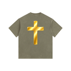 Jubilore "Jesus Is LORD" Vintage Washed Oversized Cotton T-Shirt