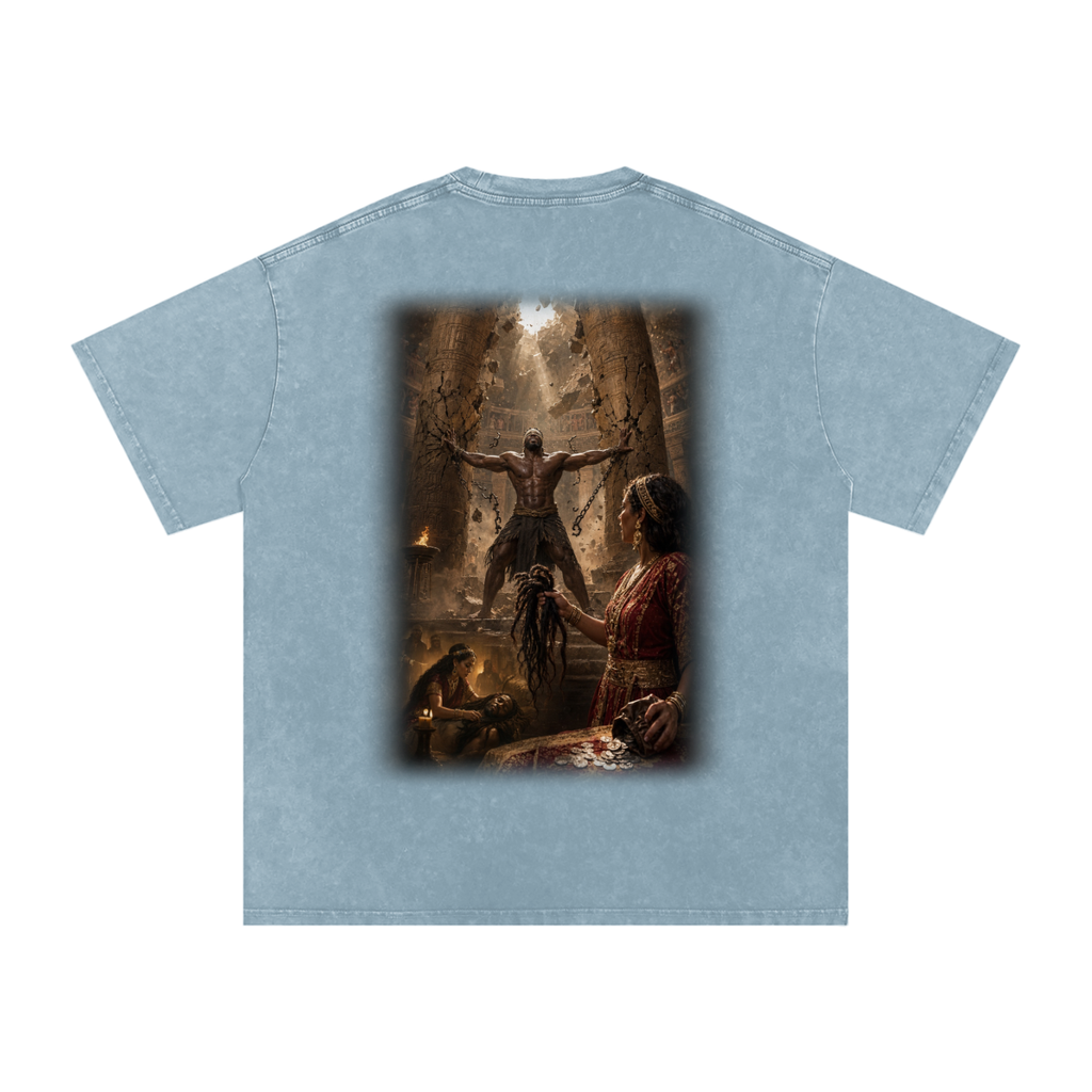 Jubilore “Samson” Snow Washed Oversized Cotton T-Shirt