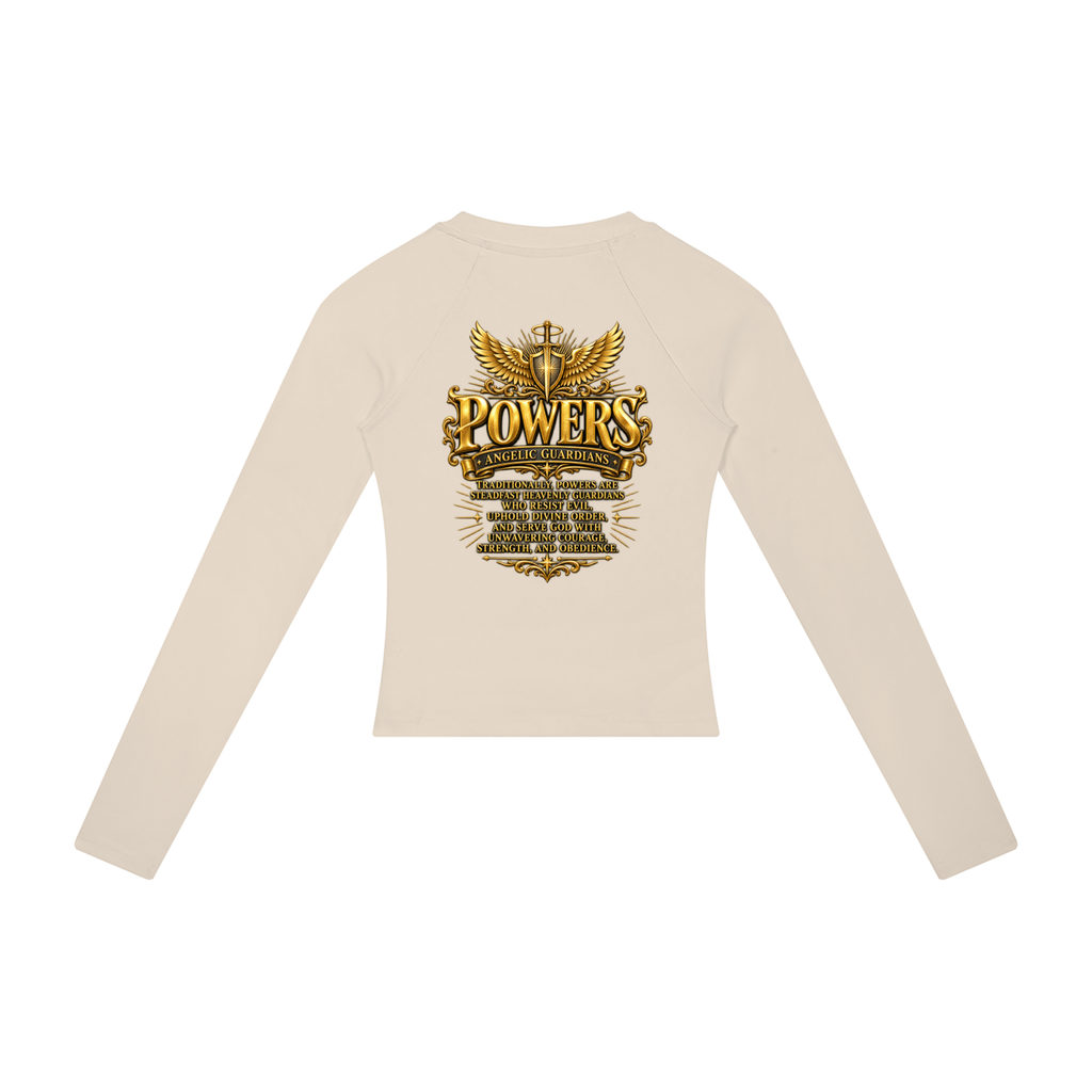 Jubiloré "Powers" Women’s Slim Raglan Long Sleeve T-Shirt