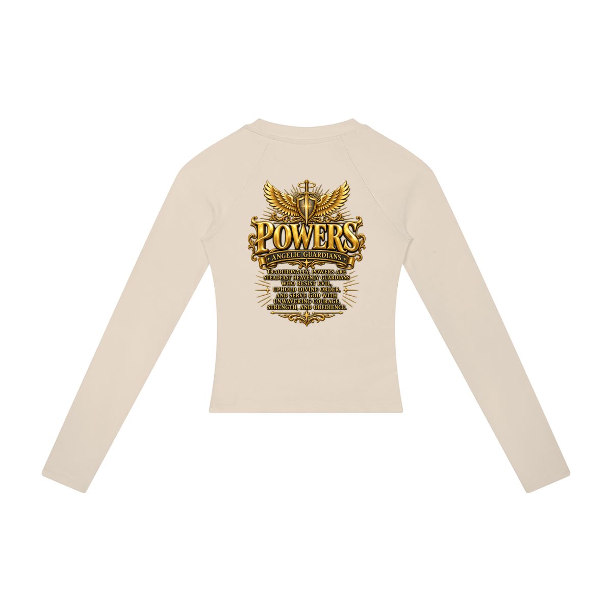 Jubiloré "Powers" Women’s Slim Raglan Long Sleeve T-Shirt
