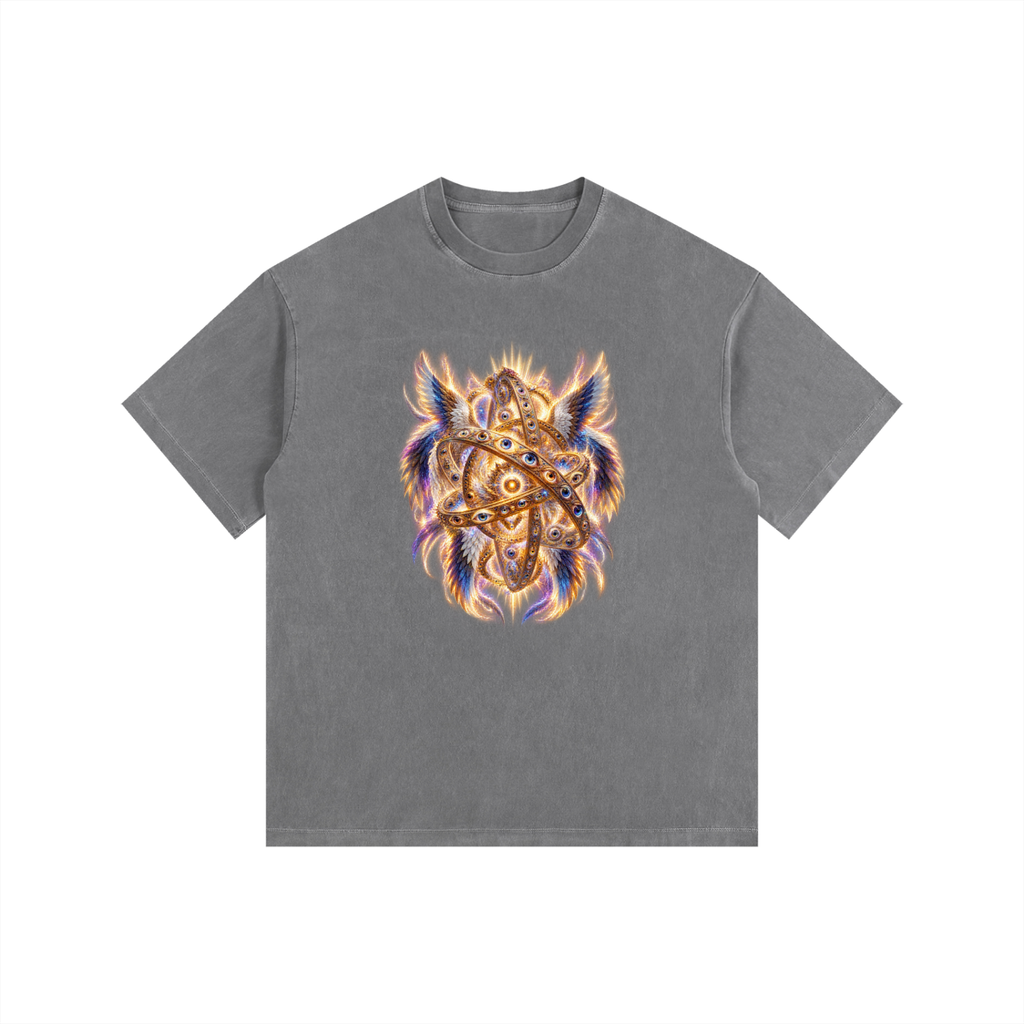 Jubilore Thrones Vintage Washed Oversized Cotton T-Shirt
