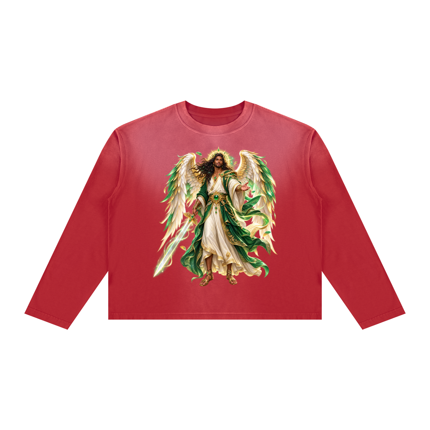 Jubilore "Raphael" Unisex Sunfade Boxy Long Sleeve T-Shirt