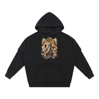Jubilore "Principalities" Snow Washed Raw Edge Double Layered Hoodie