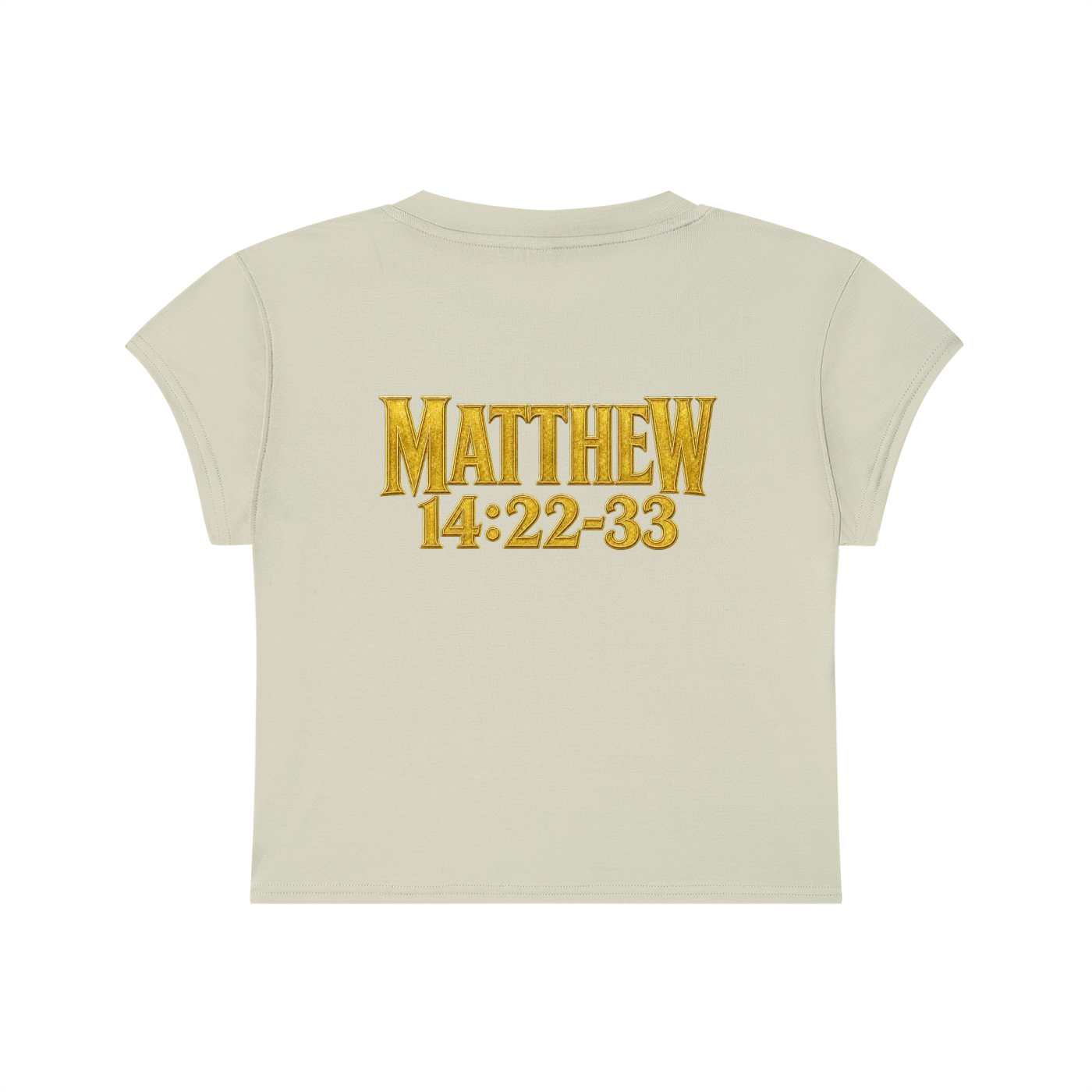 Jubiloré "Jesus Walks On Water" Women's Slim-Fit Cropped T-Shirt
