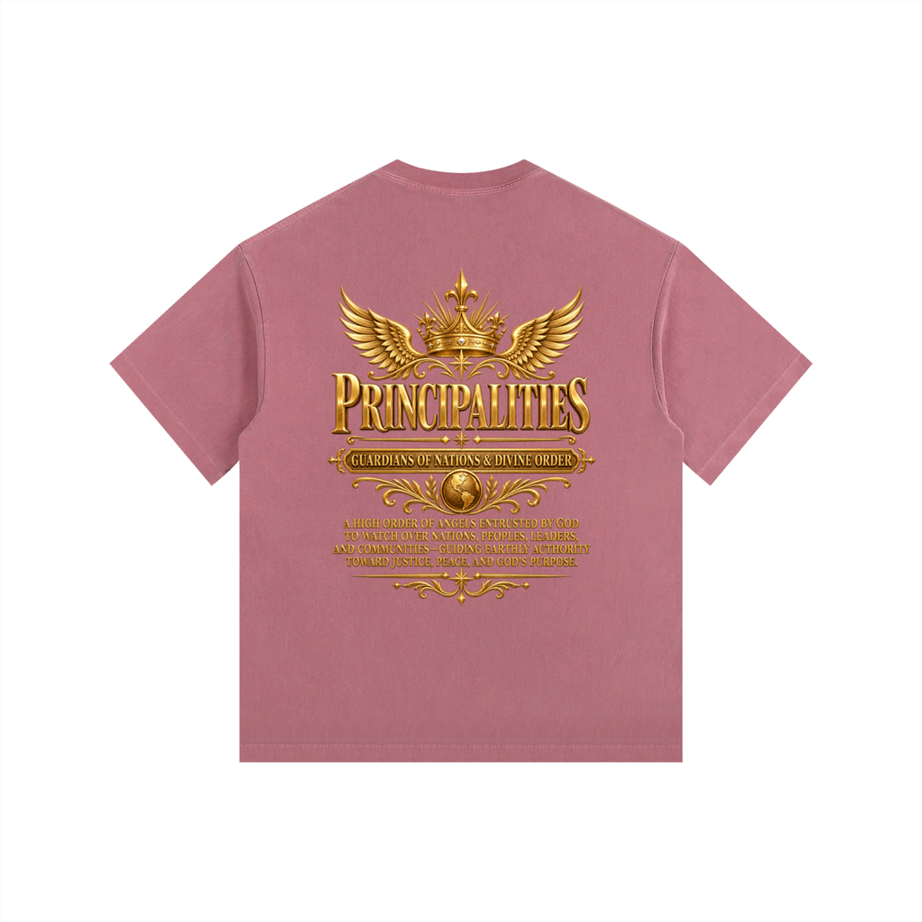 Jubilore "Principalities" Vintage Washed Oversized Cotton T-Shirt