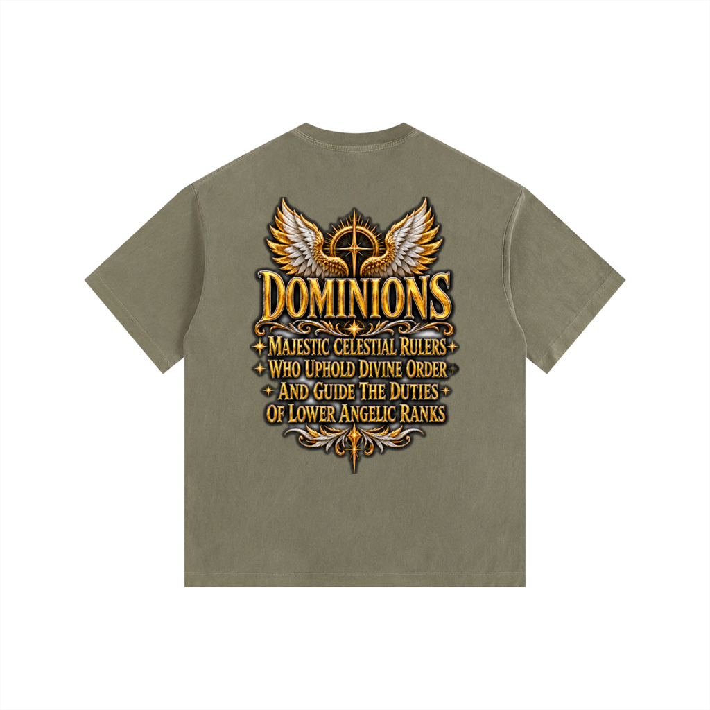 Jubilore "Dominions" Vintage Washed Oversized Cotton T-Shirt