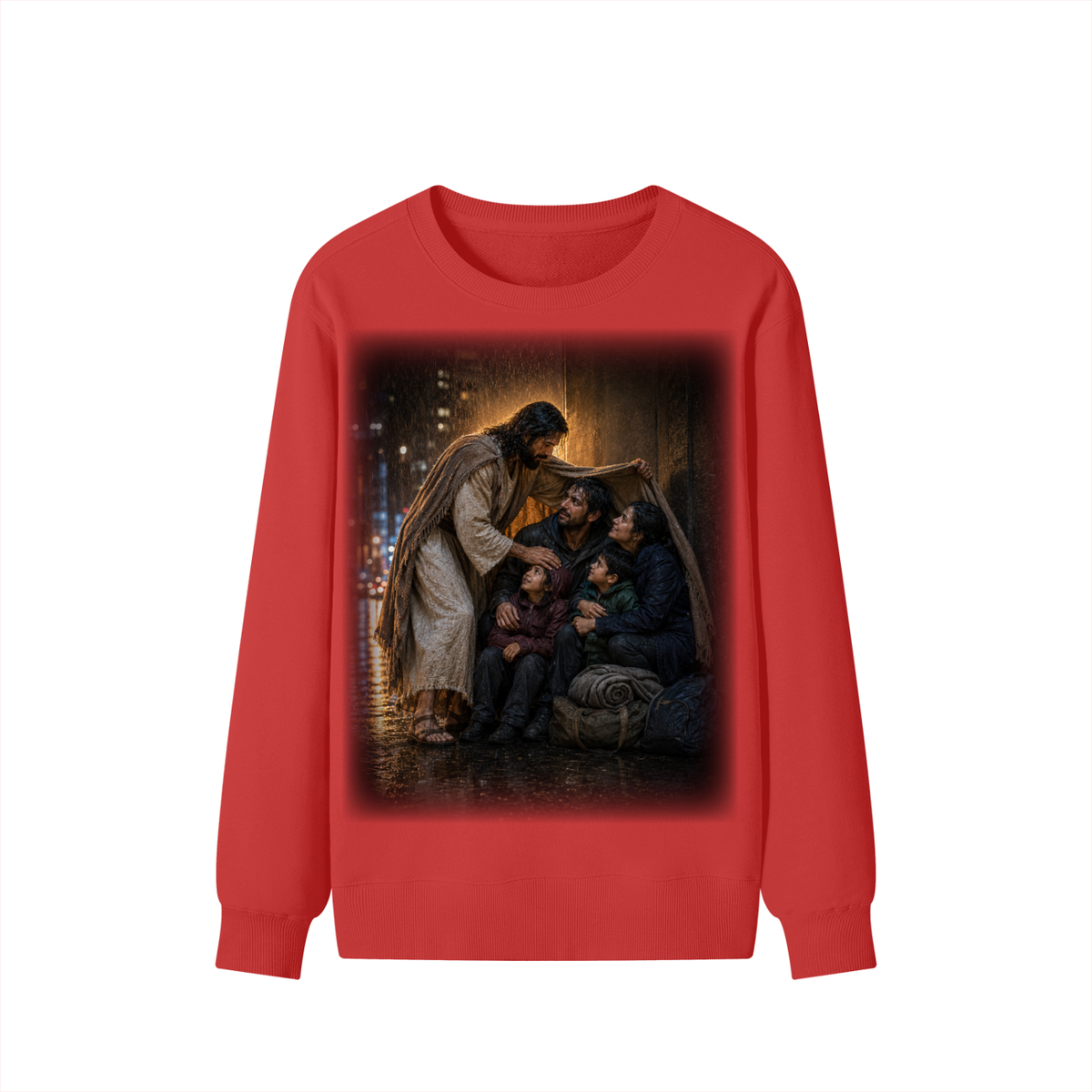 Jubilore "Christ Saves" Classic Unisex Cotton Sweatshirt