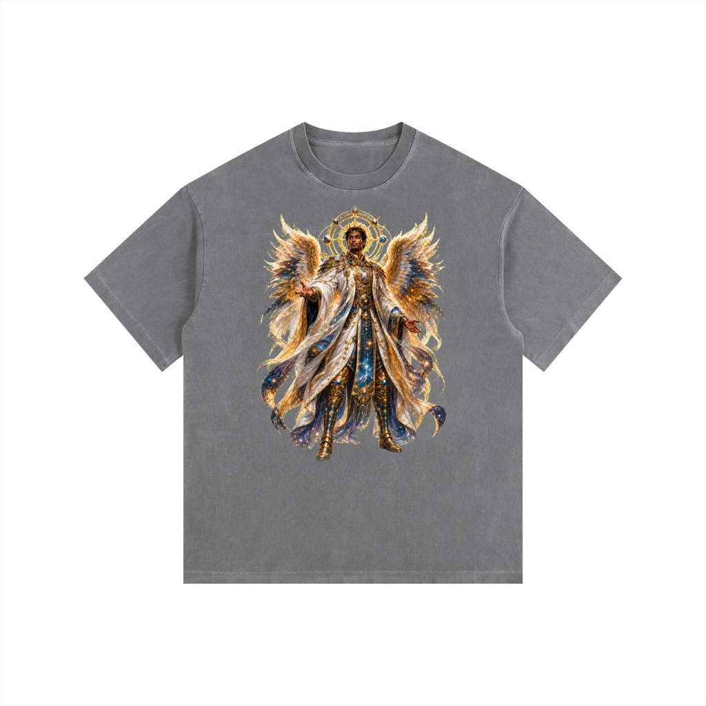 Jubilore "Principalities" Vintage Washed Oversized Cotton T-Shirt