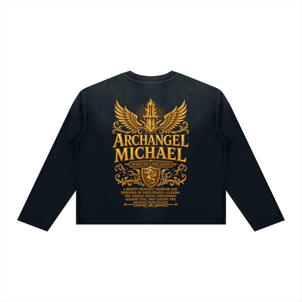 Jubilore "Michael" Unisex Sunfade Boxy Long Sleeve T-Shirt