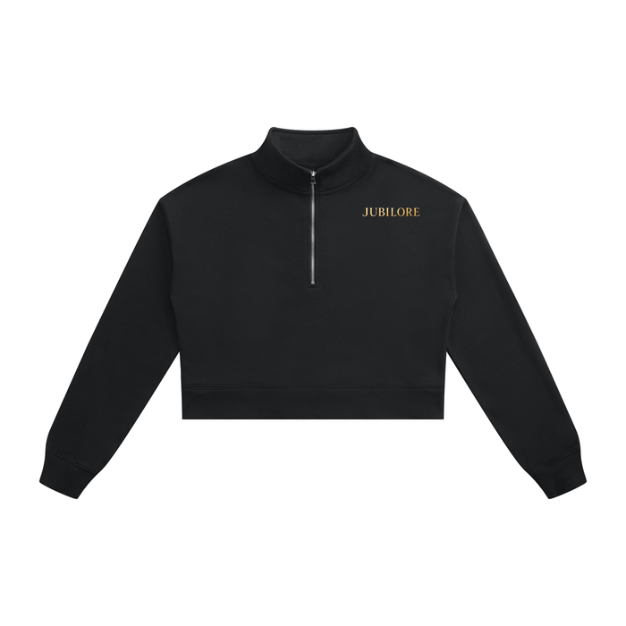 Jubiloré Women's Crop Quarter-Zip Sweatshirt