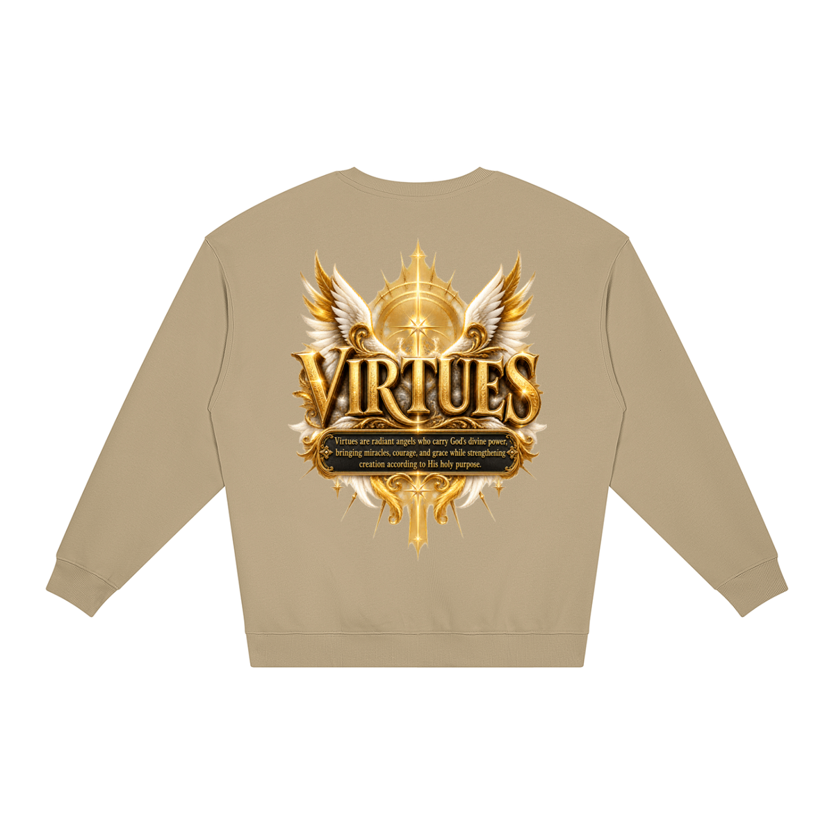 Jubilore "Virtues" Unisex Loose Crewneck Sweatshirt