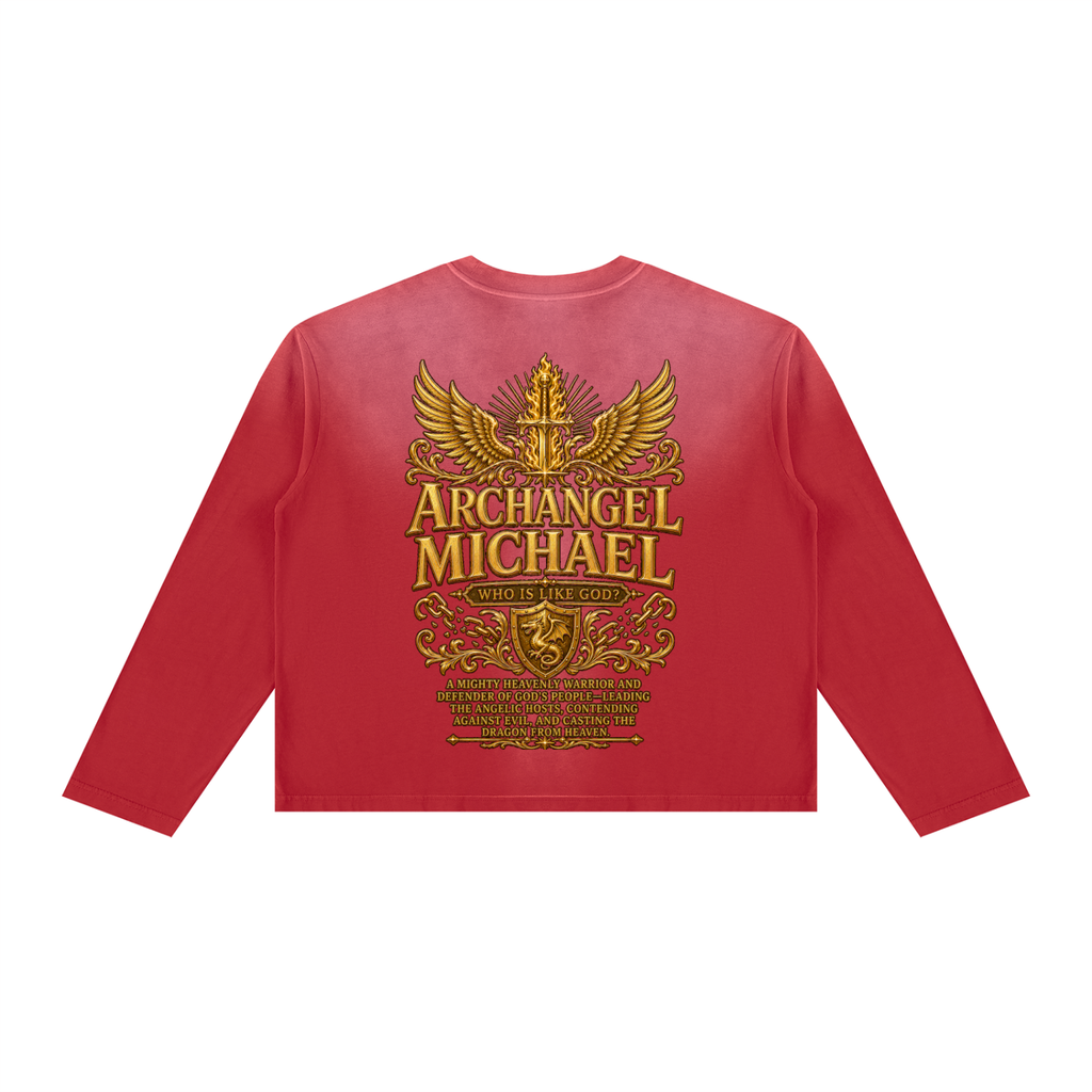 Jubilore "Michael" Unisex Sunfade Boxy Long Sleeve T-Shirt