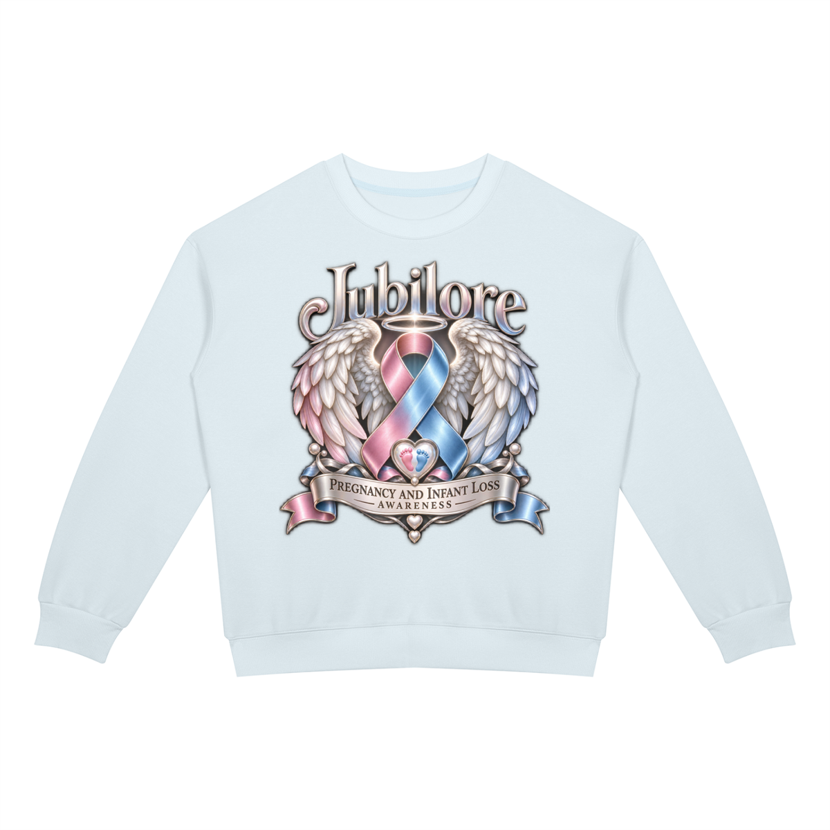 Jubilore "PILA" Unisex Drop Shoulder Crewneck Sweatshirt