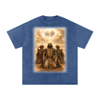 Jubilore "Three Wise Men" Snow Washed Oversized Cotton T-Shirt