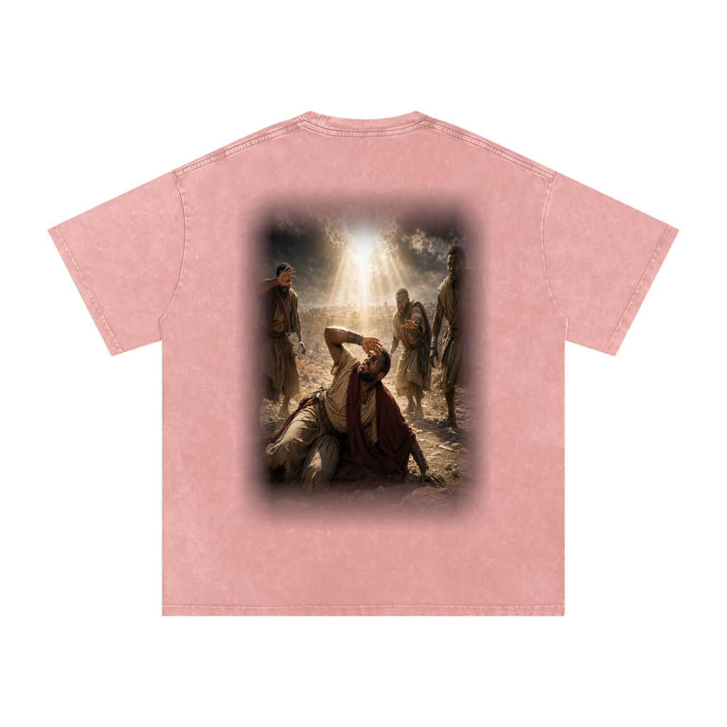 Jubilore “Paul” Snow Washed Oversized Cotton T-Shirt