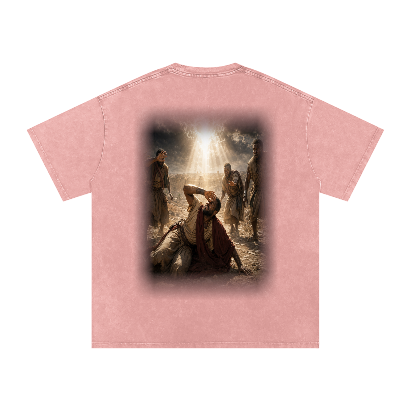 Jubilore “Paul” Snow Washed Oversized Cotton T-Shirt