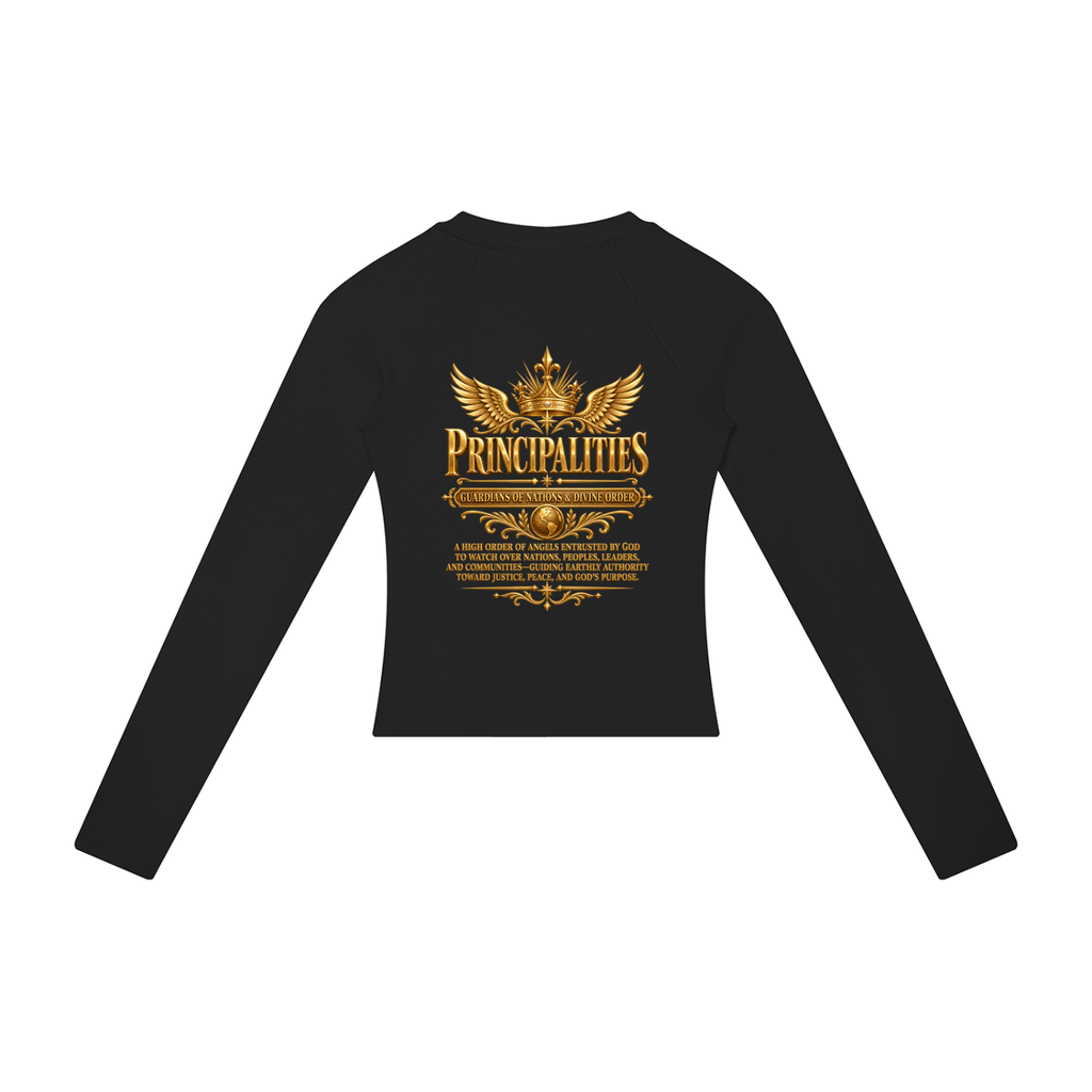 Jubiloré "Principalities" Women’s Slim Raglan Long Sleeve T-Shirt