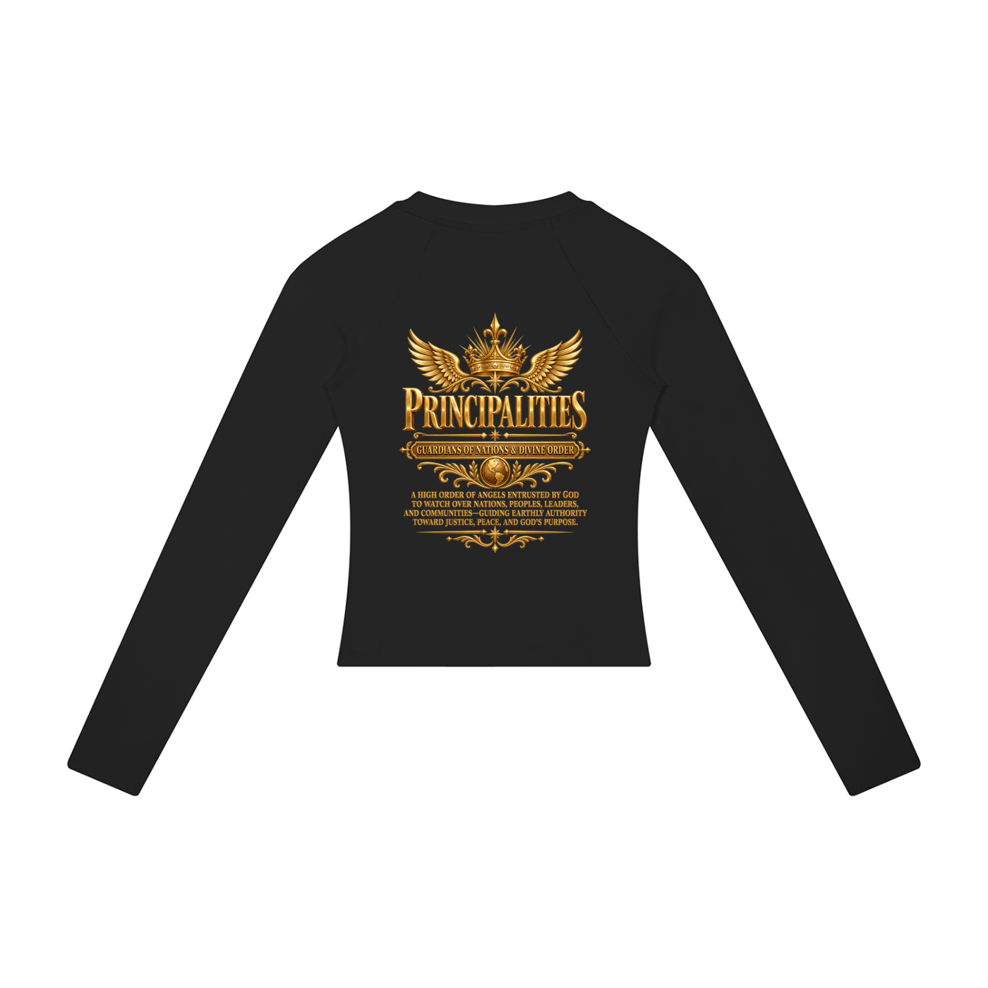 Jubiloré "Principalities" Women’s Slim Raglan Long Sleeve T-Shirt