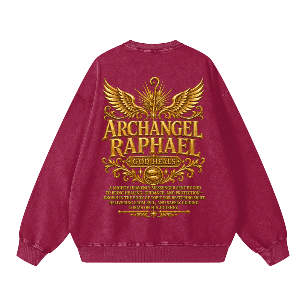 Jubilore "Raphael" Snow Washed Oversized Sweatshirt