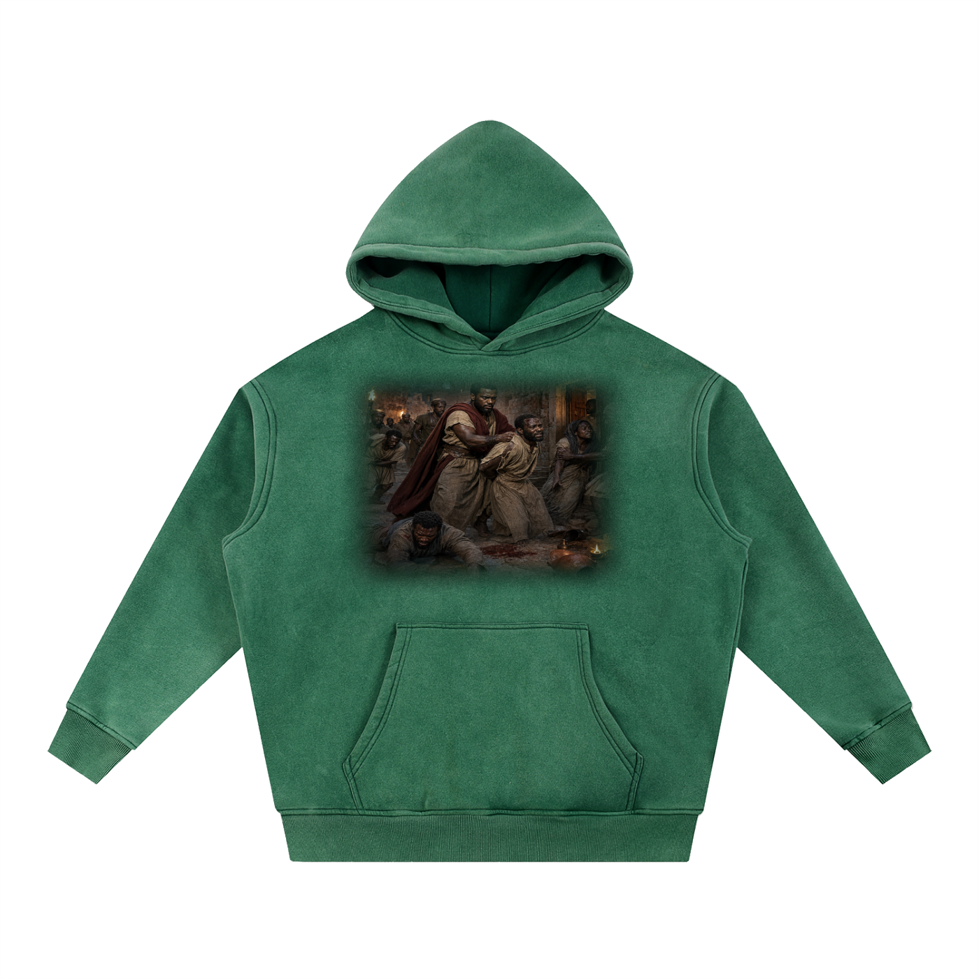 Jubilore "Paul" Snow Wash Fleece Oversize Hoodie