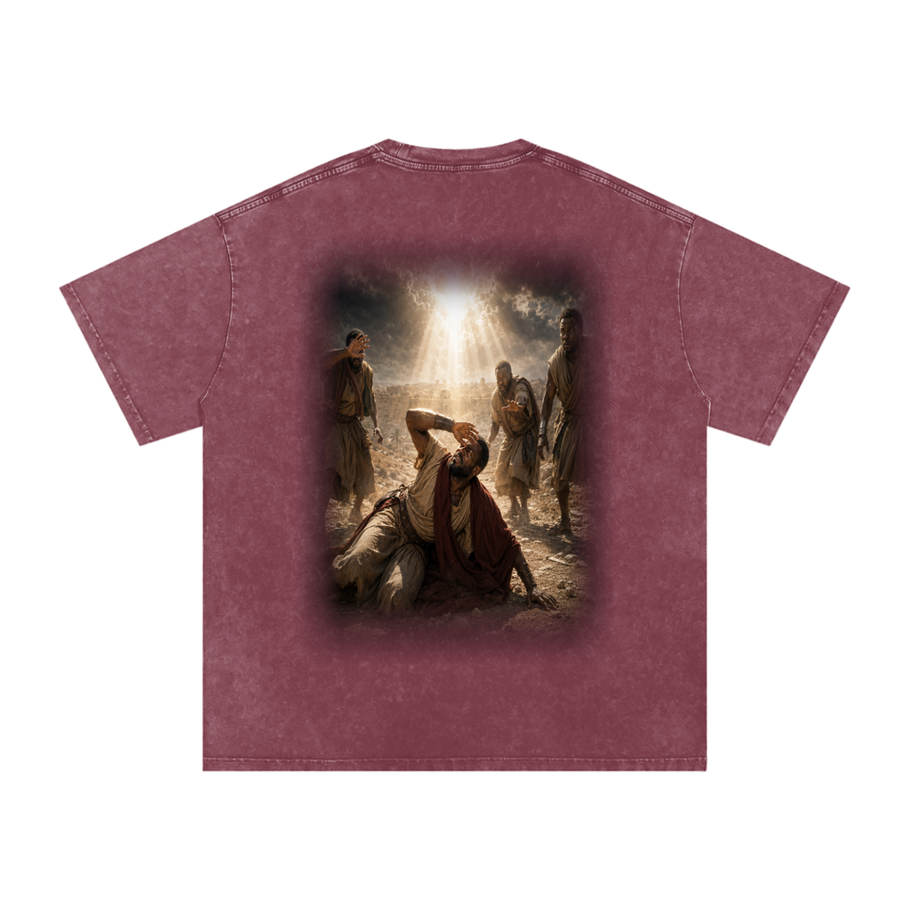 Jubilore “Paul” Snow Washed Oversized Cotton T-Shirt