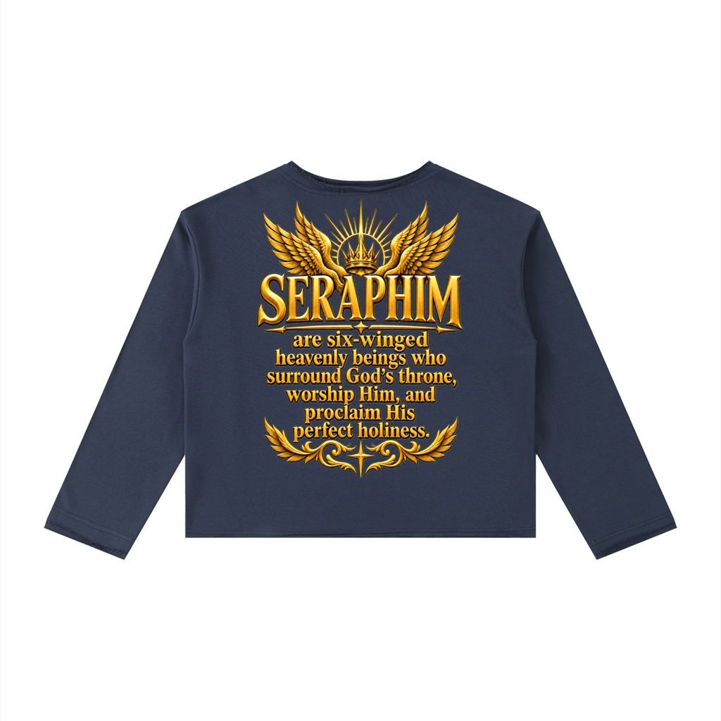 Jubilore Seraphim Women's Raw Hem Long Sleeve T-Shirt
