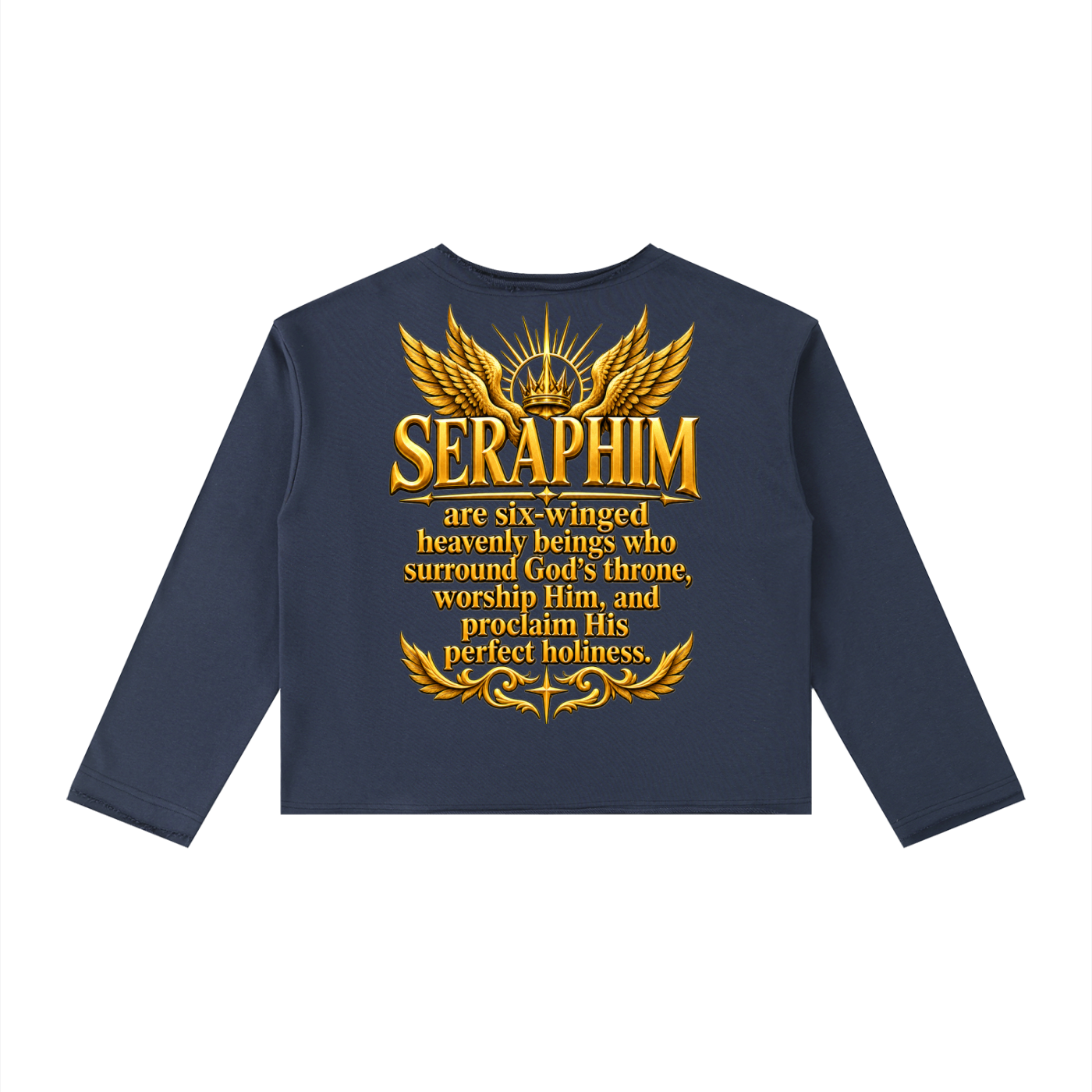 Jubilore Seraphim Women's Raw Hem Long Sleeve T-Shirt