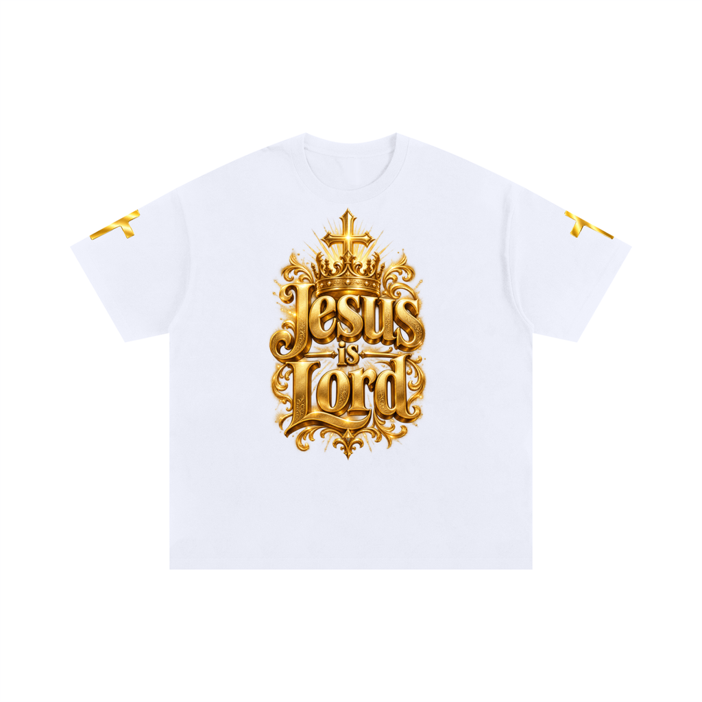 Jubilore "Jesus Is LORD" Unisex Oversized Cotton T-Shirt
