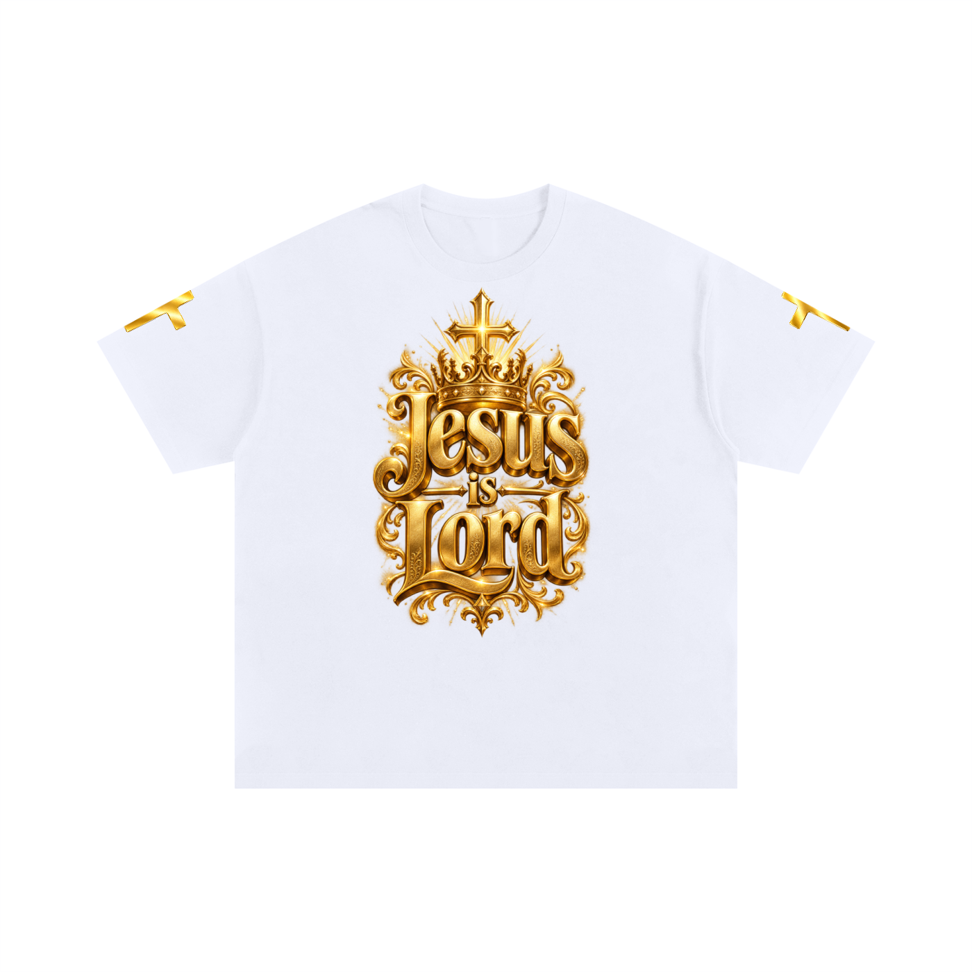 Jubilore "Jesus Is LORD" Unisex Oversized Cotton T-Shirt