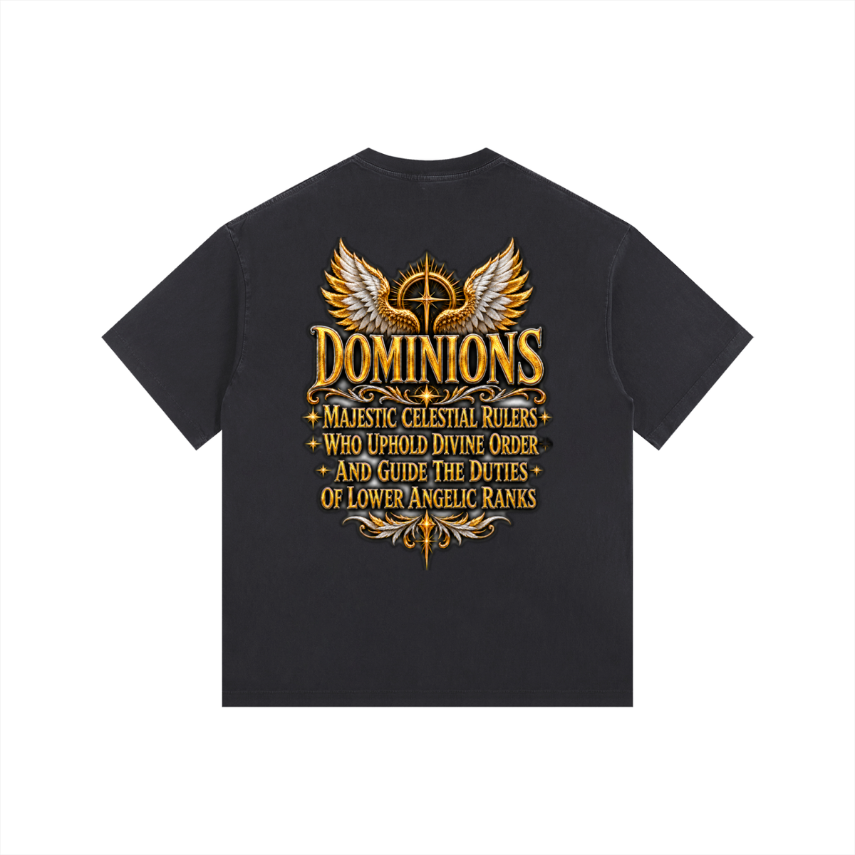 Jubilore "Dominions" Vintage Washed Oversized Cotton T-Shirt